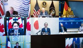 Il G7 straordinario in videoconferenza Foto: Governo.it
