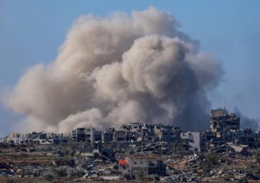 Bombardamenti sulla Striscia di Gaza.