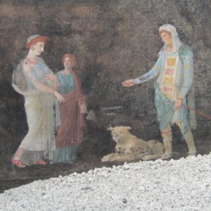 Parco Archeologico di Pompei. Salone decorato con soggetti ispirati alla guerra di Troia. Foto: Pompeii Sites.