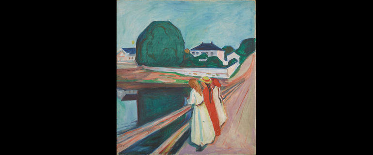 Edvard Munch, The Girls on the Bridge, 1927. Photo: MUNCH